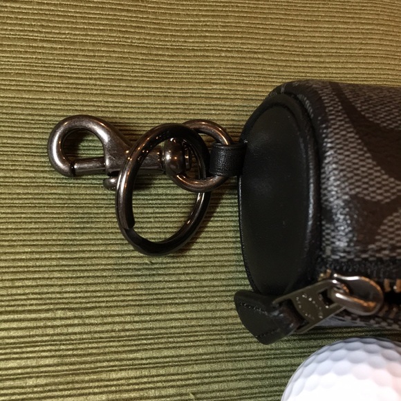 HP🎉COACH 3-GOLF BALLS Set, Signature Black Canvas - Picture 6 of 8